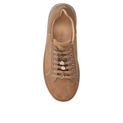 VALLEVERDE 35480 Sneaker Casual Donna Scamosciato Taupe Tacco Zeppa 5Cm Suola Gomma VALLEVERDE 35480 Sneaker Casual Donna Scamosciato Taupe Tacco Zeppa 5Cm Suola Gomma