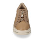 VALLEVERDE 35480A Sneaker Casual Donna Pelle Sintetica Beige Tacco Zeppa 4Cm Suola Gomma