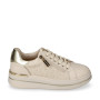 VALLEVERDE 35484L Sneaker Casual Donna Pelle Sintetica Beige Tacco Zeppa 5Cm Suola Gomma
