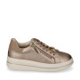 VALLEVERDE 35492A Sneaker Casual Donna Pelle Sintetica Bronzo Tacco Zeppa 5Cm Suola Gomma