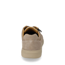 VALLEVERDE 360902 Stringate Basse Uomo Nubuk Taupe  Suola Gomma