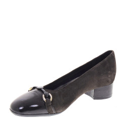 VALLEVERDE 36376 Decollete Classici Donna Scamosciato Marrone  Tacco Grosso 3Cm Suola Gomma