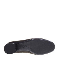 VALLEVERDE 36376 Decollete Classici Donna Scamosciato Marrone  Tacco Grosso 3Cm Suola Gomma