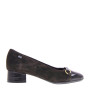 VALLEVERDE 36376 Decollete Classici Donna Scamosciato Marrone  Tacco Grosso 3Cm Suola Gomma
