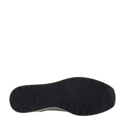 VALLEVERDE 36460 Sneaker Casual Donna Pelle Nero Tacco Zeppa 5Cm Suola Gomma