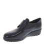 VALLEVERDE 36541 Sneaker Casual Donna Pelle Nero Tacco Zeppa 3Cm Suola Gomma