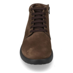 VALLEVERDE 36986 Scarponcini Casual Uomo Nubuk Marrone  Suola Gomma Gambale Caviglia