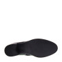 VALLEVERDE 47616 Stivaletti Casual Donna Pelle Nero Tacco Grosso 5Cm Suola Gomma Gambale Caviglia