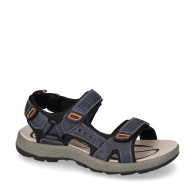 VALLEVERDE 54803 Sandali Sportivi Uomo Pelle Sintetica Navy  Suola Gomma