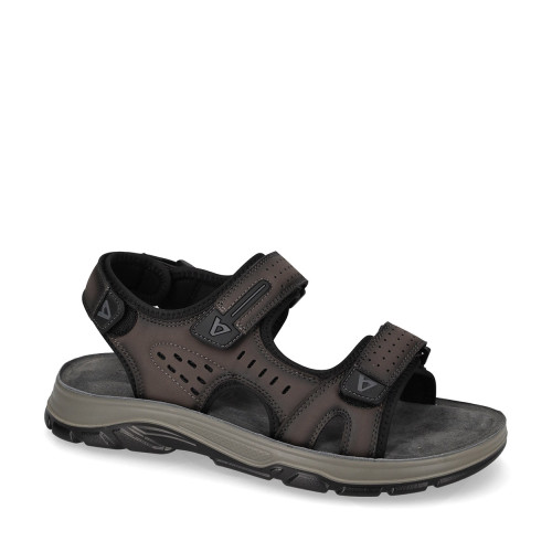 VALLEVERDE 54831 Sandali Sportivi Uomo Nubuk Grigio  Suola Gomma