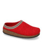 VALLEVERDE 55143 Pantofole Casa Camera Donna Lana Cotta Rosso Tacco Zeppa 2Cm Suola Gomma