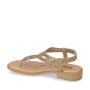 VALLEVERDE 55404 Infradito Quotidiano Donna Pelle Sintetica Cuoio Tacco Grosso 3Cm Suola Poliuretano