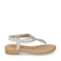 VALLEVERDE 55404 Infradito Quotidiano Donna Pelle Sintetica Ghiaccio Tacco Grosso 3Cm Suola Poliuretano