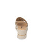 VALLEVERDE 55583 Ciabatte Sandali Donna Pelle Sintetica Silver Tacco Zeppa 6Cm Suola Gomma