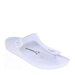 VALLEVERDE 59101 Infradito Mare Spiaggia Donna Pvc Bianco  Suola Gomma