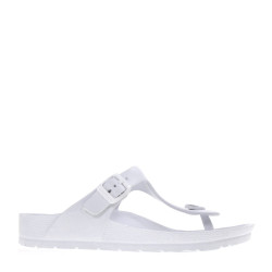 VALLEVERDE 59101 Infradito Mare Spiaggia Donna Pvc Bianco  Suola Gomma