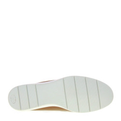 VALLEVERDE V11660 Mocassini Casual Donna Pelle Cuoio Tacco Zeppa 4Cm Suola Gomma