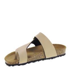VALLEVERDE VG1898P Infradito Sandali Bio Donna Nubuk Sabbia  Suola Gomma