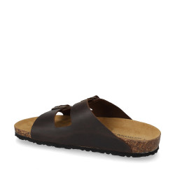 VALLEVERDE VH32923IG Sandali Ciabatte Bio Uomo Pelle Marrone Suola Gomma VALLEVERDE VH32923IG Sandali Ciabatte Bio Uomo Pelle Marrone Suola Gomma