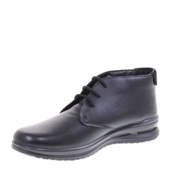 VALLEVERDE VL53823P Stringate Basse Uomo Pelle Nero  Suola Gomma