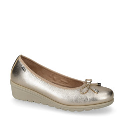 VALLEVERDE VS10330 Decollete Casual Donna Pelle Platino Tacco Zeppa 3Cm Suola Gomma VALLEVERDE VS10330 Decollete Casual Donna Pelle Platino Tacco Zeppa 3Cm Suola Gomma