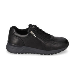 VALLEVERDE VY901F Sneaker Casual Uomo Pelle Nero  Suola Gomma