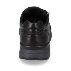 VALLEVERDE VY901F Sneaker Casual Uomo Pelle Nero  Suola Gomma