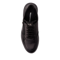 VALLEVERDE VY901F Sneaker Casual Uomo Pelle Nero  Suola Gomma