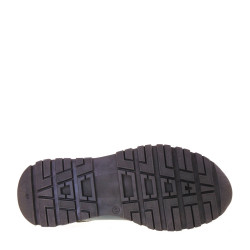 ZEN 075003 Sneaker Casual Uomo Pelle Marrone  Suola Gomma Gambale Caviglia