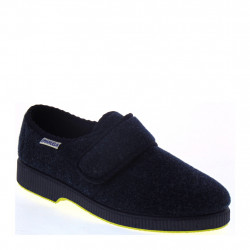 Emanuela, Scarpe Comfort Uomo Pantofole Chiuse in Tessuto Elasticizzato  Nero, Chiusura a Strap, 986 - OSVALDO PERICOLI - CALZATURE E ACCESSORI