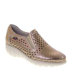 Callaghan 11603 Mocassini Casual Donna Super Star Pelle Laminata Rame Tacco  A Zeppa 3,5Cm Leggere - offertascarpeonline.it