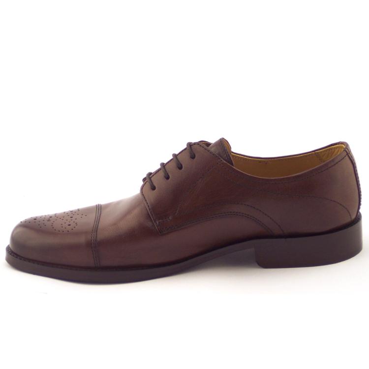 West Coast 9054 Scarpe Classiche Uomo Pelle Testa Moro Stringate